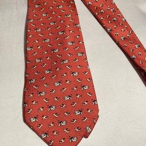 Ferragamo dog cow tie